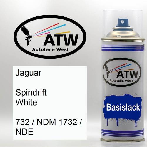 Jaguar, Spindrift White, 732 / NDM 1732 / NDE: 400ml Sprühdose, von ATW Autoteile West.